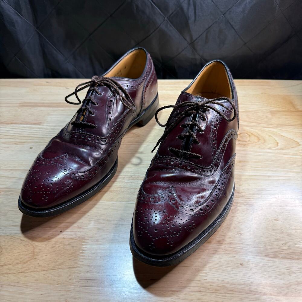 Johnston & Murphy mahogany brown Lace-up oxfords Sz 10.5